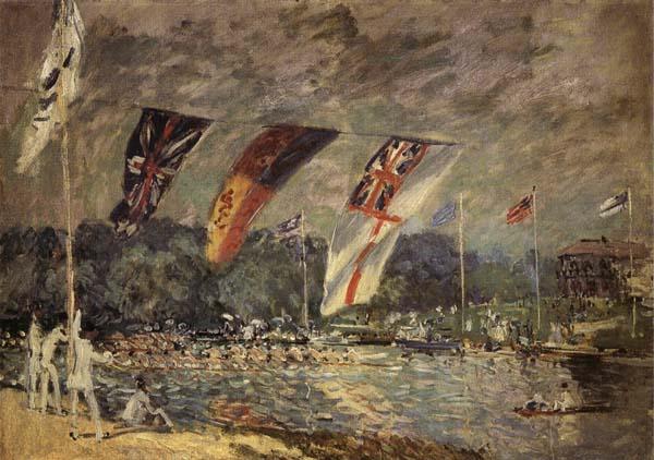 Alfred Sisley Regattas at Molesey Germany oil painting art